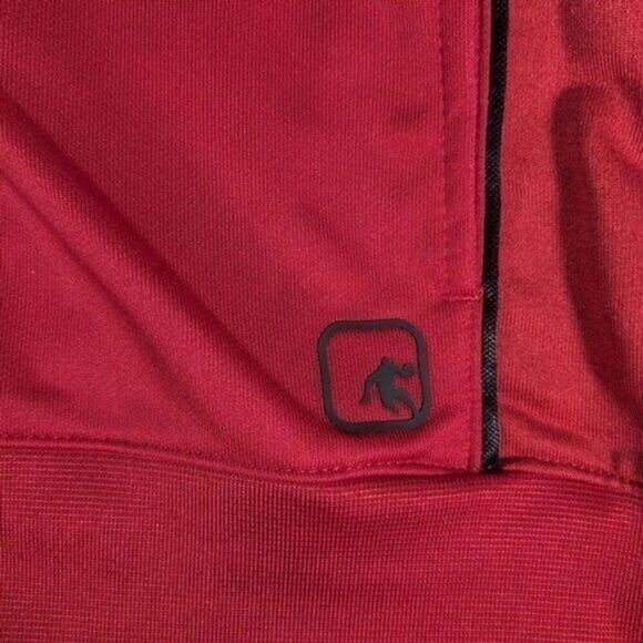 AND1 Men's XL Red Full-Zip Athletic Court Jacket Hoodie Basketball Activewear - Picture 4 of 8